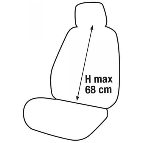 Coprisedili Anteriori Rapid Tg. Universale Tess. Cotone Trapuntato Antracite - Foto 3