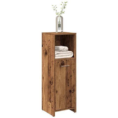 Mobile Da Bagno Legno Antico 30x30x95 Cm In Legno Multistrato - Foto 1