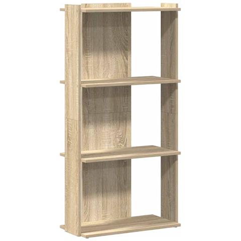 Libreria 3 Ripiani Rovere Sonoma 60x30x120 Cm Legno Multistrato - Foto 2