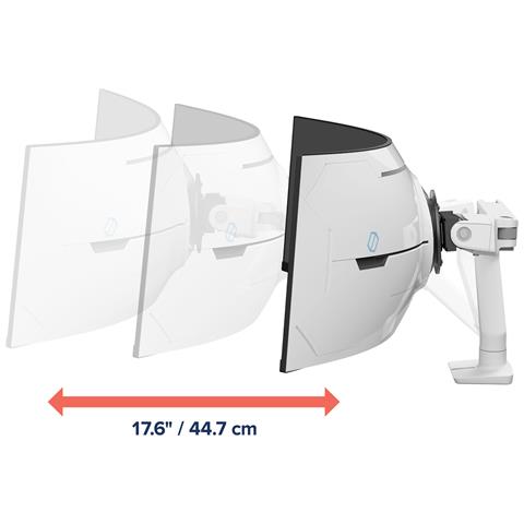 HX Series HX ARM WITH VERY HEAVY DUTY PIVOT DESK 144,8 cm (57") Scrivania Bianco - Foto 2