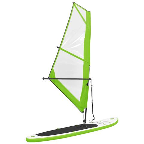 Lusso Casadino -  Set Tavola Gonfiabile Da Sup Con Vela Verde E Bianco - Foto 1