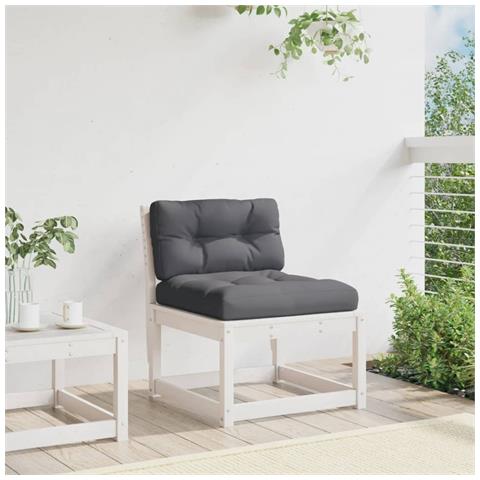 Lusso Casadino - Divano Con Cuscini In Legno Massello Di Pino Bianco - Foto 2