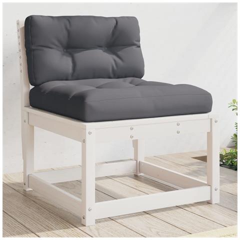 Lusso Casadino - Divano Con Cuscini In Legno Massello Di Pino Bianco - Foto 8