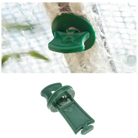 Clip Di Fissaggio Per Teloni Per Serra (tipo T, 50 Pezzi) - Foto 2