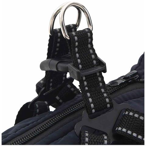 Cappotto Cani Imbracatura Impermeabile Riflettente Blu Navy L24 - Foto 9