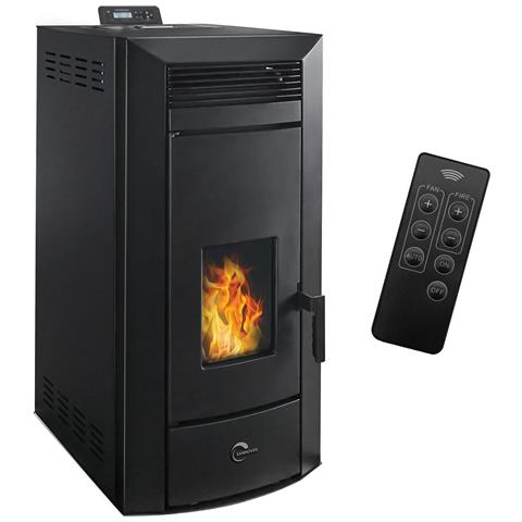 Stufa A Pellet Idraulica Ermetic Kleona 22,7 Kw Nero - Foto 6