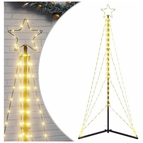 Albero di Natale a LED 363 LED Bianco Caldo 182 cm - Foto 1