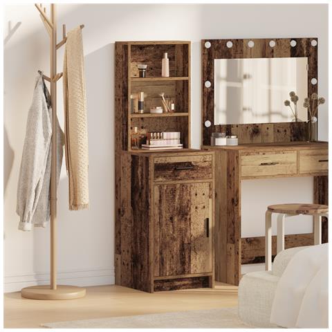 Armadio Alto Legno Vecchio 40x41x135 cm - Foto 2