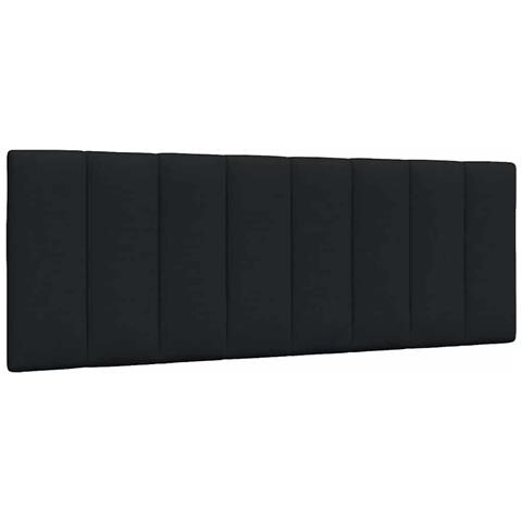 Cuscino Testiera Nero 140 cm in Tessuto - Foto 1