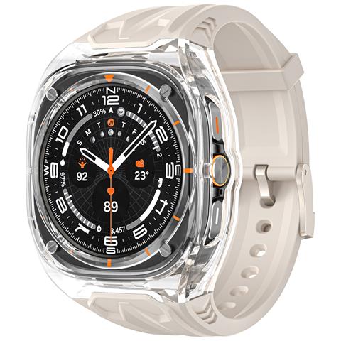 Cinturino In Stile Lamborghini Per Samsung Galaxy Watch 7 Ultra White - Foto 1