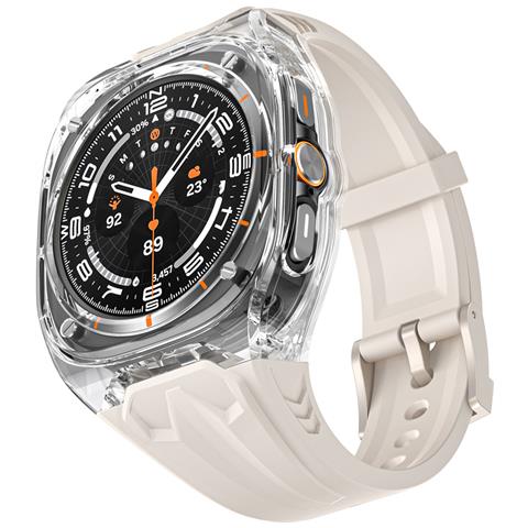 Cinturino In Stile Lamborghini Per Samsung Galaxy Watch 7 Ultra White - Foto 5