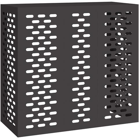 Copertura per condizionatore d'aria Nero 110 x 50 x 105 cm - Foto 1