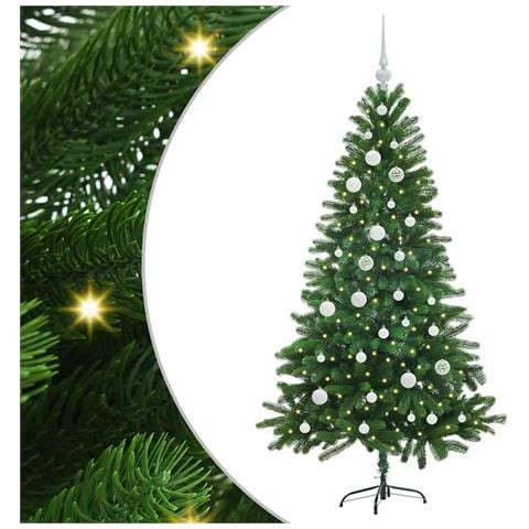 Albero di Natale con 150 LED con supporto Verde 150 cm PE - Foto 1