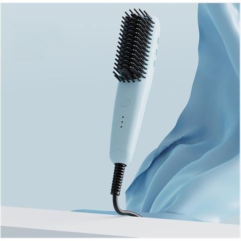 Mini Spazzola Lisciante Portatile - Ionica, Per Capelli Asciutti E Bagnati Blue - Foto 2