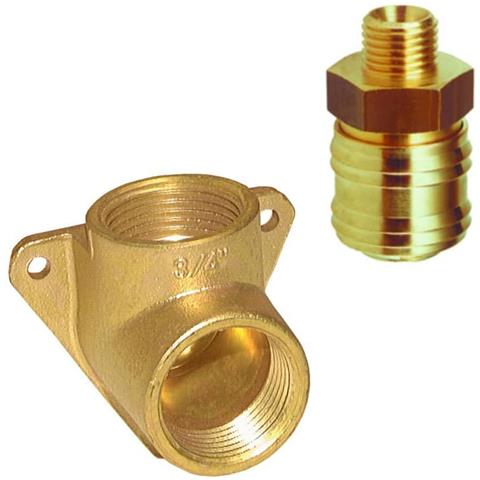 Presa Aria Compressa A Muro In Ottone Con Raccordo Rapido - Foto 1