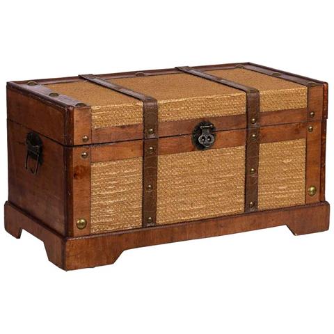 Baule In Legno Marrone 43x23x22 - Foto 1
