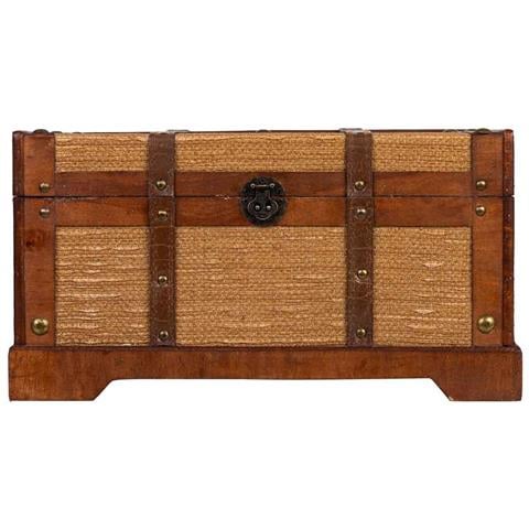Baule In Legno Marrone 43x23x22 - Foto 2
