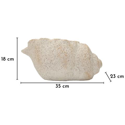 Vaso Decorativo Shell Sand In Magnesite Effetto Pietra - Foto 8
