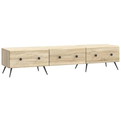 Mobile TV Rovere Sonoma 147 x 34,5 x 30 cm Legno ingegnerizzato - Foto 1