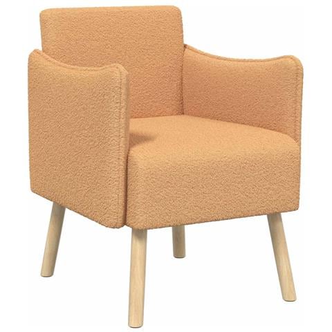 Sedia d'accento Beige Bouclé - Foto 1