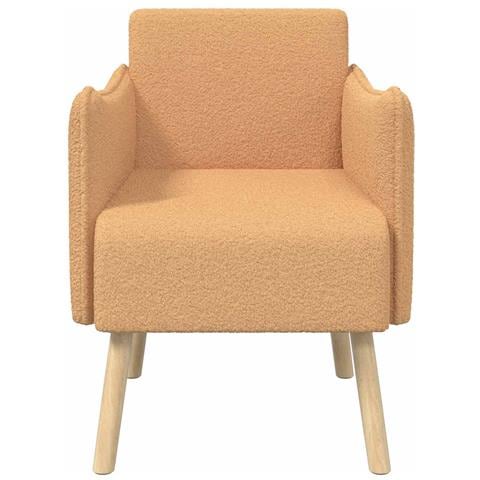 Sedia d'accento Beige Bouclé - Foto 2