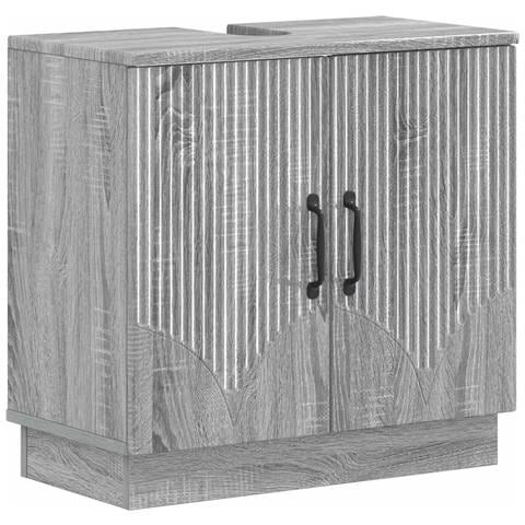 Armadio per Lavabo da Bagno HOORN Sonoma grigio - Foto 1