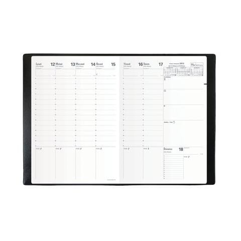 pz. 1 Agenda Prenote Impala. nero 21x29.7cm 024088Q - Foto 1