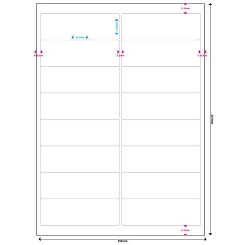 Etichette Multiuso Adesive 99.1x33.9 Mm, Bianco, Confezione 800 Pezzi - Mrink147 - Foto 3