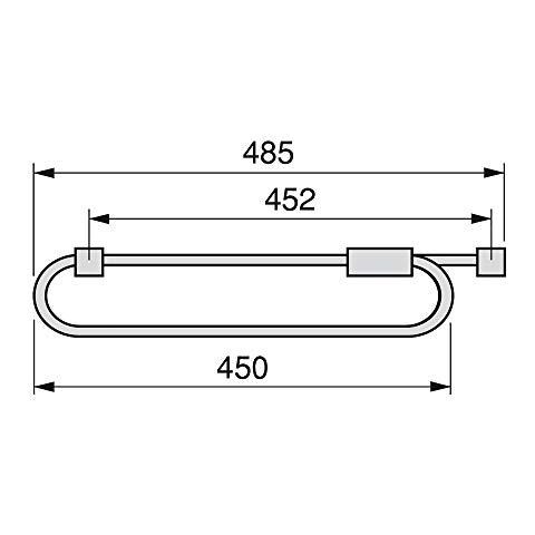 7085125 Appendiabiti Estraibile Per Armadio, Lunghezza 450mm - Foto 2