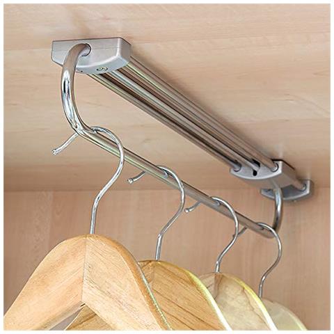 7085125 Appendiabiti Estraibile Per Armadio, Lunghezza 450mm - Foto 3