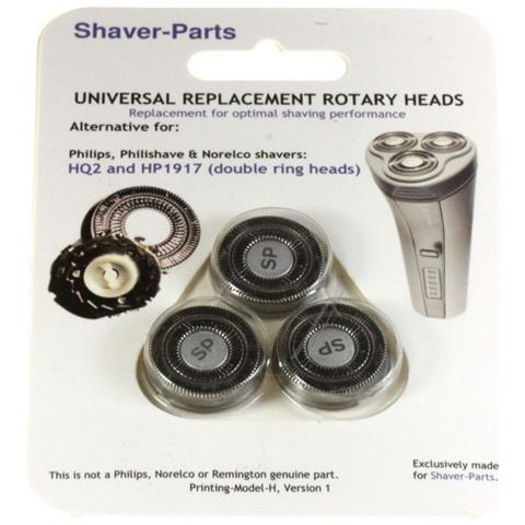 Confezione 3 Testine Complete Alternative Per Philips Hq2 / hp1917 - Foto 1
