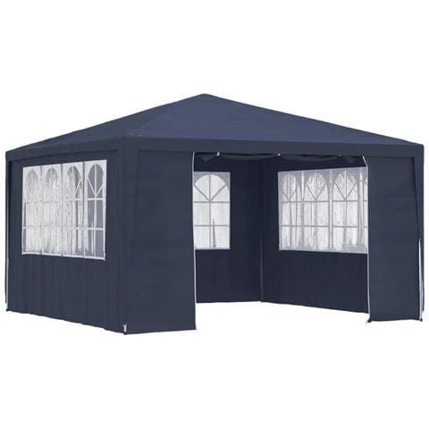 Gazebo Professionale Con Pareti 4x4 M Blu 90 G / m² - Foto 1