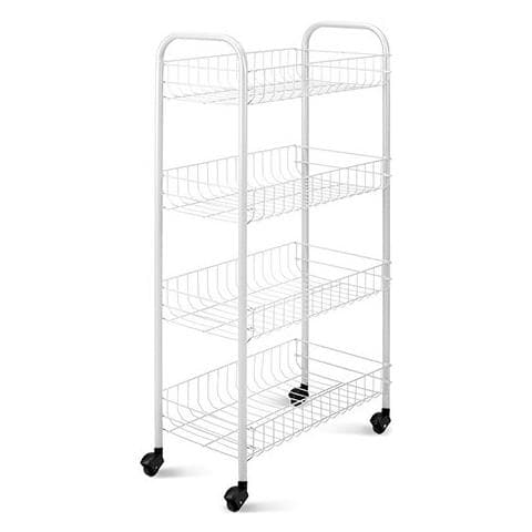 Carrello Da Cucina Con 4 Cestini Pisa Bianco - Foto 6