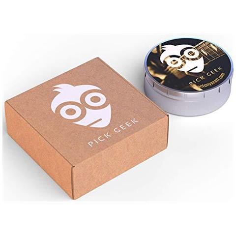 Scegli Geek Delrin (tortex) Insieme Del Selezionamento 16 Fantastico Guitar Picks Plettri Per Il Vostro Elettrico Acustico O Basso Chitarra Sottile Medio Difficile E X Heavy Presentato In Una Di Lusso Progettata Metallo Pocket Box - Foto 2