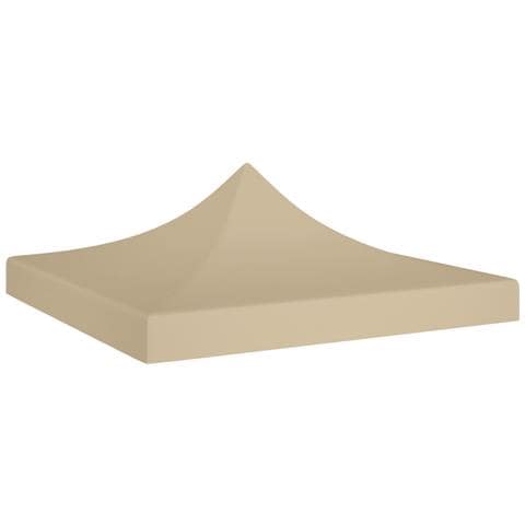 Tetto per Tendone per Feste 3x3 m Beige 270 g / m² - Foto 1