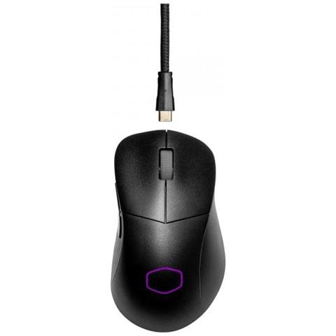 CM Mouse Gaming MM731 Black Matte, HYBRID WIRELESS, Claw&Palm, ABS Plastic Rubber PTFE, PixArt Optical Sensor, 6 tasti, fino a19000DPI - Foto 2