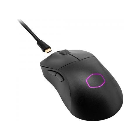 CM Mouse Gaming MM731 Black Matte, HYBRID WIRELESS, Claw&Palm, ABS Plastic Rubber PTFE, PixArt Optical Sensor, 6 tasti, fino a19000DPI - Foto 3