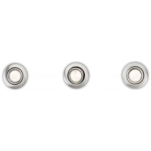 Lighting Enif Set 3 Faretti Da Incasso Orientabili Senza Lampadina, Nickel, 9 X 9 X 10 Cm - Foto 4