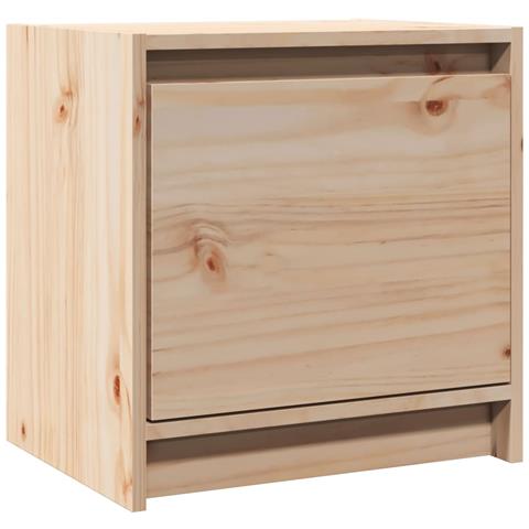 Comodino 40x30,5x40 cm in Legno Massello di Pino - Foto 2