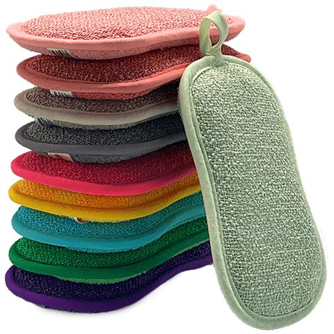 5 Spugne Multiuso - Clever Sponge - - Multicolore - Adulto - Spugna A Doppia Faccia Per Pulire Tutte Le Superfici /lavabile In Lavatrice - Foto 2