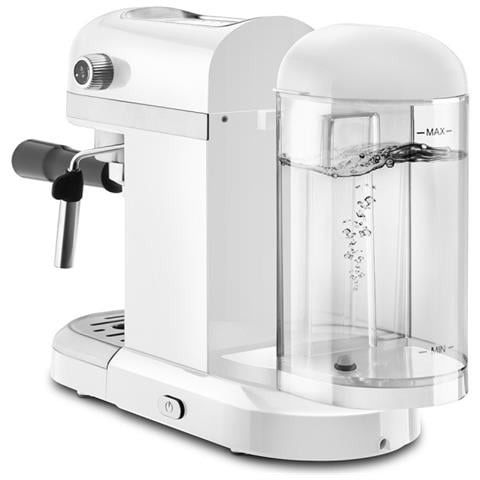 Macchina da Caffè Espresso Palermo Serbatoio 1.5 L Potenza 1350 Watt Colore Bianco - Foto 2