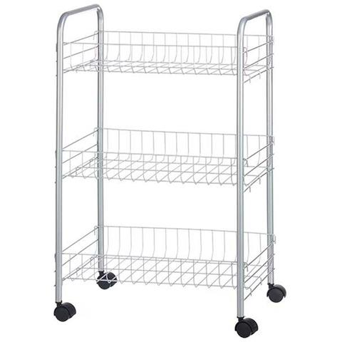 Carrello Per Verdure Argentato Metallo Plastica 37 X 27 X 62,3 Cm (4 Unità) - Foto 4