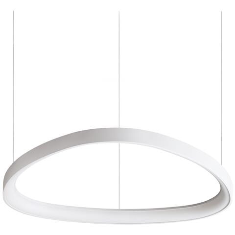 Lampadario A Sospensione Contemporaneo Gemini Metallo Bianco Led 48w 3000k Ip20 - Foto 1