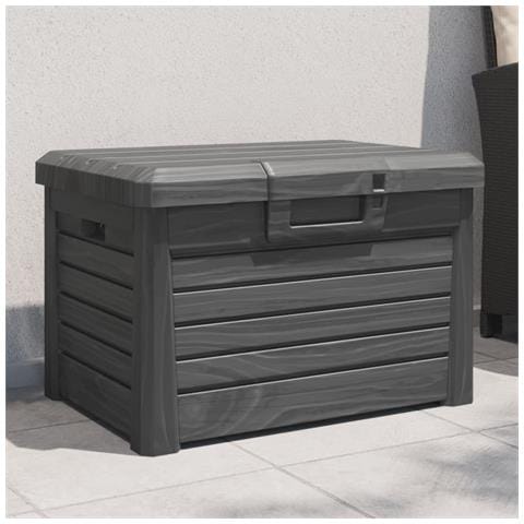 Contenitore Cuscini Antracite 73x50,5x46,5 Cm In Polipropilene - Foto 1