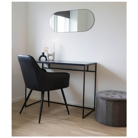 Scrivania Vita - Nero - Metallo - 45x100x75 Cm - Foto 8