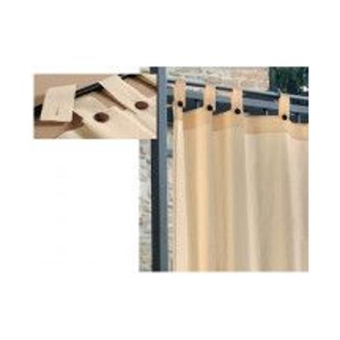 Tenda Gazebo Idrorepellente Con Passanti Bretelle Poliestere 160x270 Cm Beige - Foto 2