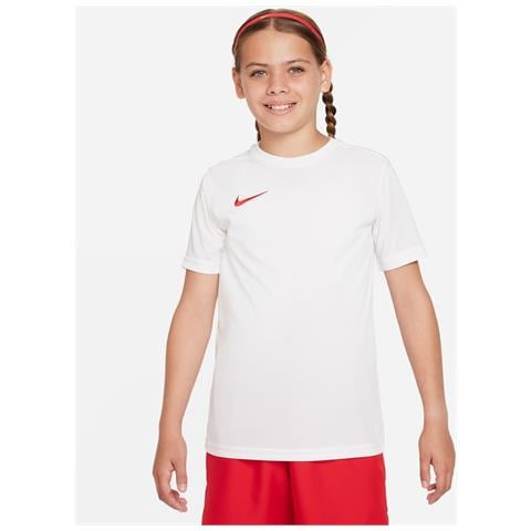 T-Shirt Dry Park Vii Jr Bv6741-103 Bambino Taglia M Colore Bianco /Rosso - Foto 1