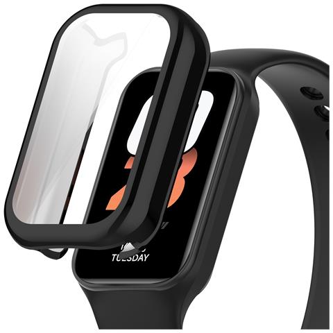 Custodia Protettiva Con Protezione Per Lo Schermo Per Xiaomi Mi Band 8 Active /redmi Band 2 Black - Foto 2