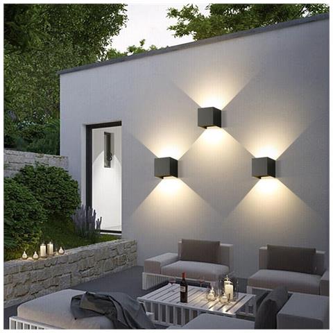 Applique A Parete Faretto 52 Led Luce Naturale 22 W Esterno Interno Ip65 Es66nn - Foto 2