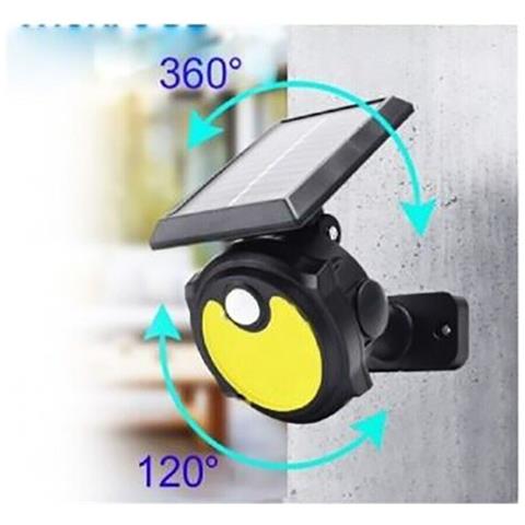 Picchetto Giardino Energia Solare 56 Cob Led Luce Fredda Sensore Movimento B0391 - Foto 2